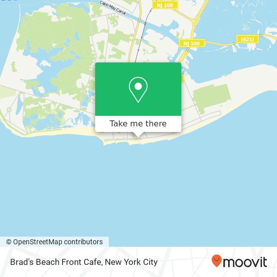 Brad's Beach Front Cafe map