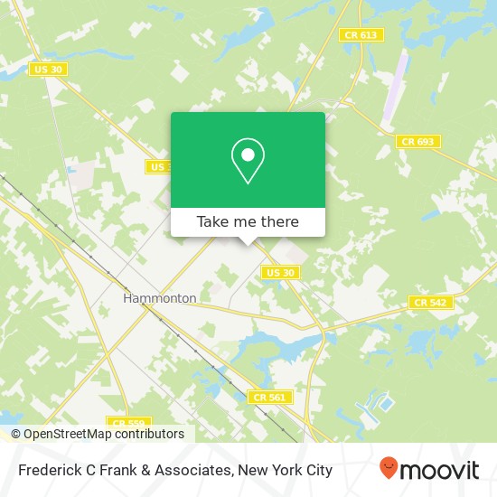Frederick C Frank & Associates map