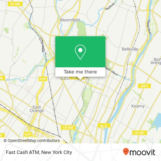 Mapa de Fast Cash ATM