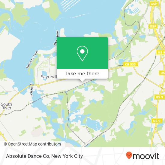 Absolute Dance Co map