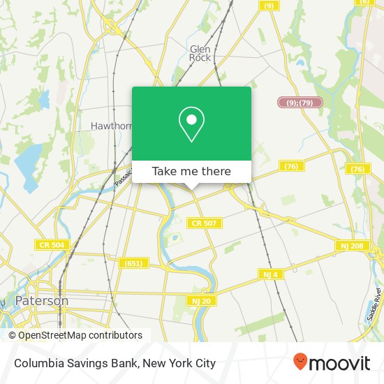 Mapa de Columbia Savings Bank