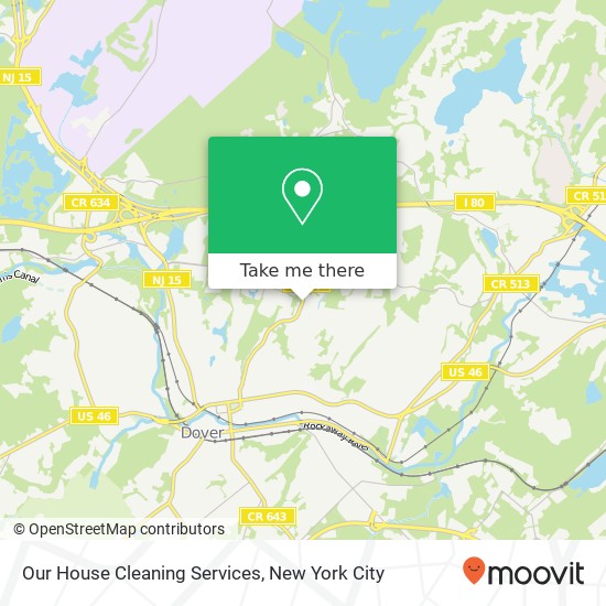 Our House Cleaning Services map