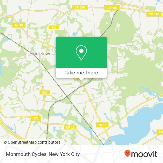 Monmouth Cycles map