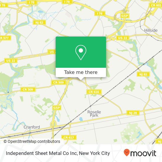 Independent Sheet Metal Co Inc map