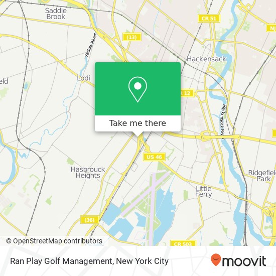 Mapa de Ran Play Golf Management