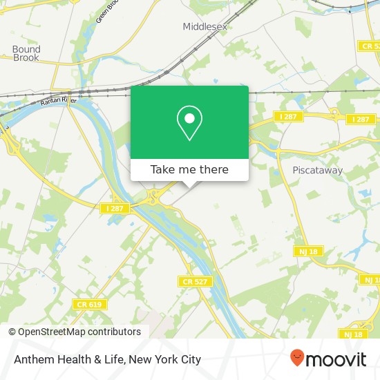 Mapa de Anthem Health & Life