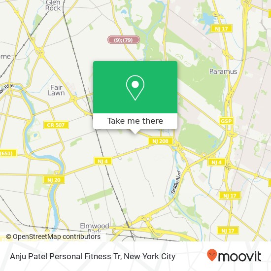 Anju Patel Personal Fitness Tr map