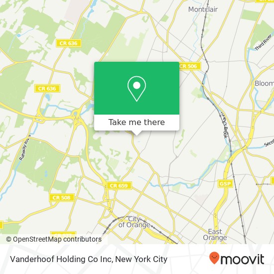 Vanderhoof Holding Co Inc map