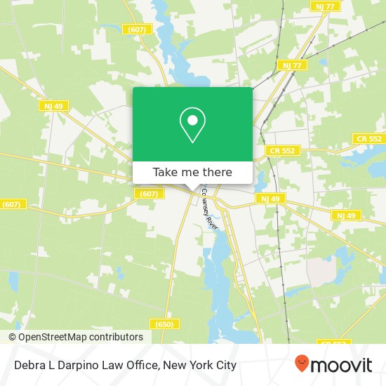 Debra L Darpino Law Office map