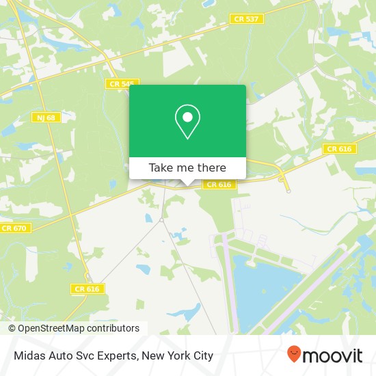 Midas Auto Svc Experts map