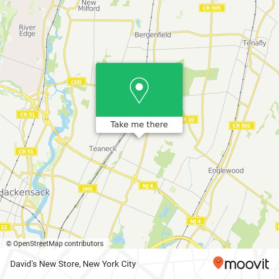 David's New Store map