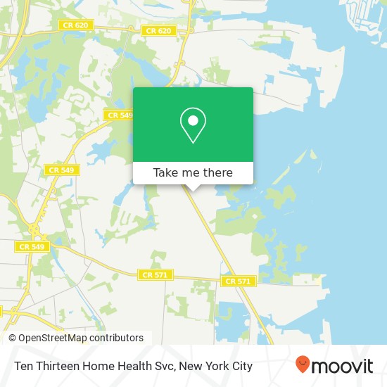 Ten Thirteen Home Health Svc map