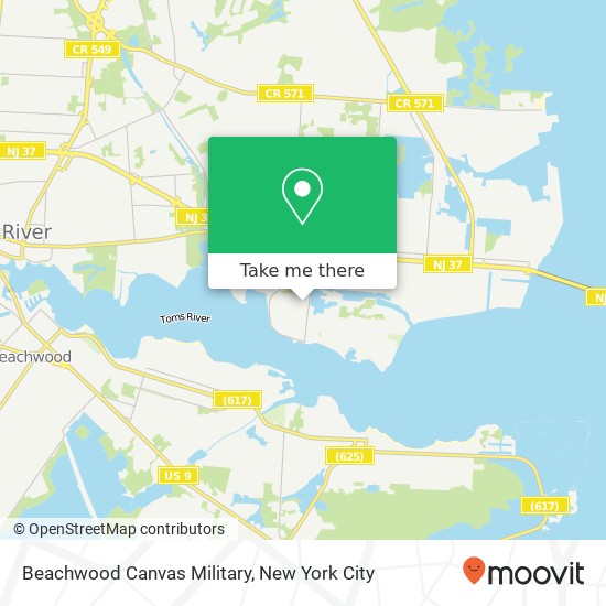 Mapa de Beachwood Canvas Military