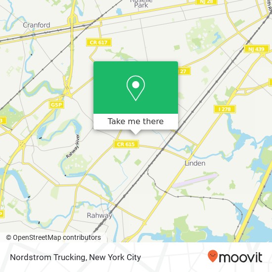 Mapa de Nordstrom Trucking