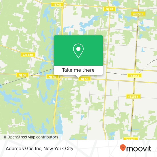 Adamos Gas Inc map