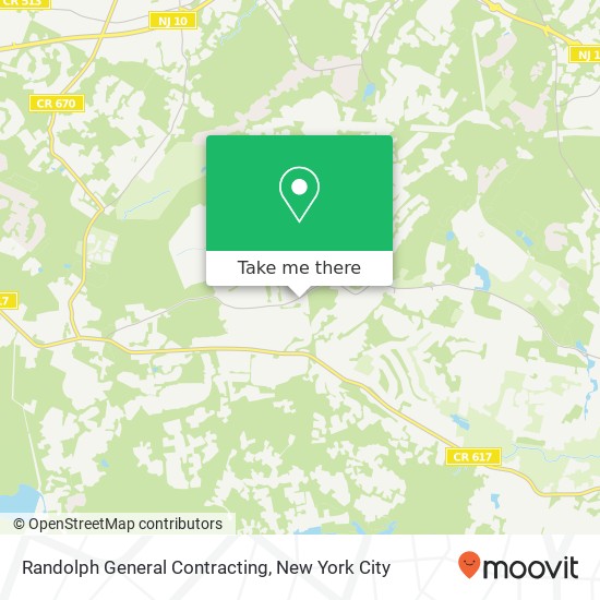 Randolph General Contracting map