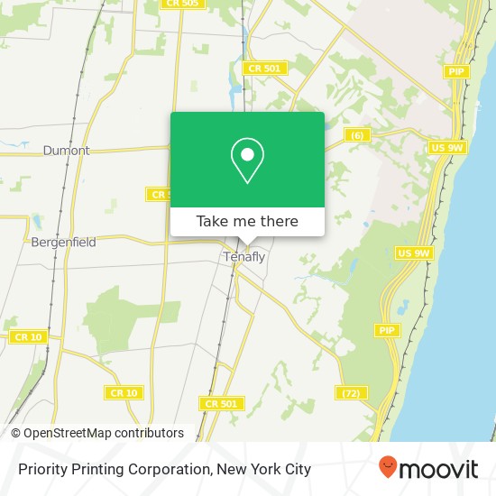 Priority Printing Corporation map