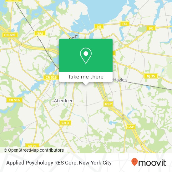 Applied Psychology RES Corp map