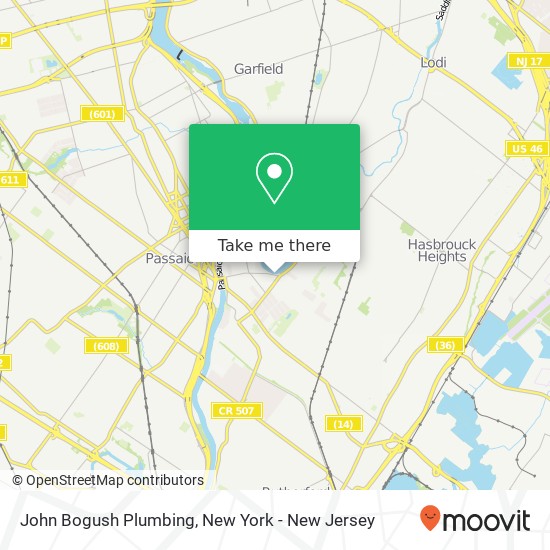 Mapa de John Bogush Plumbing
