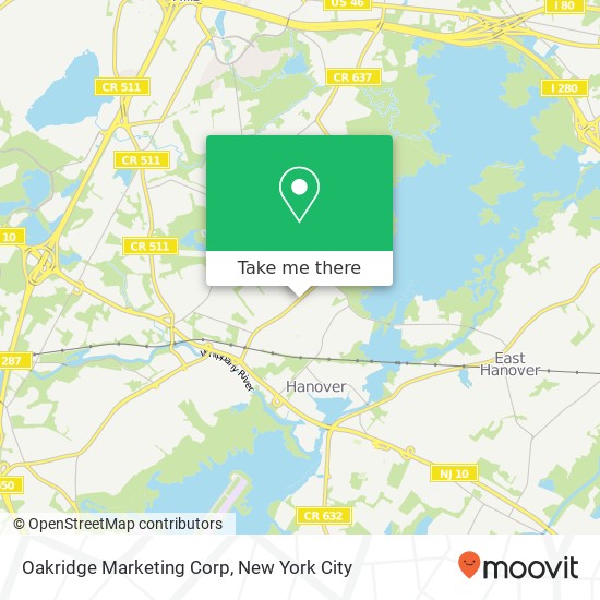 Oakridge Marketing Corp map