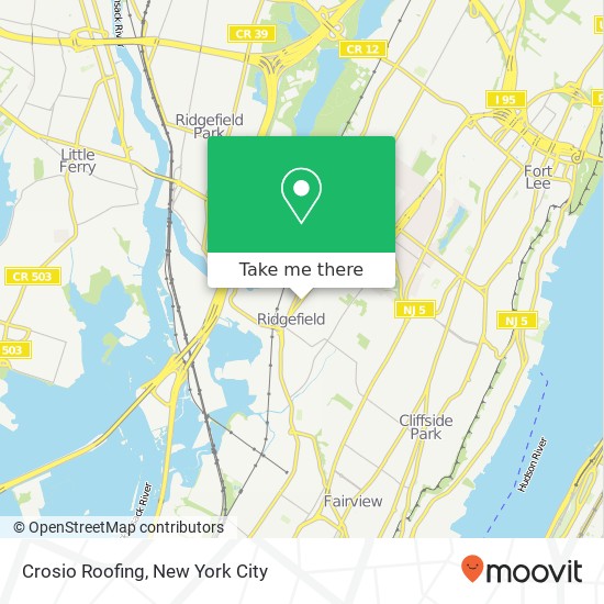 Crosio Roofing map