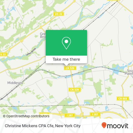 Mapa de Christine Mickens CPA Cfe