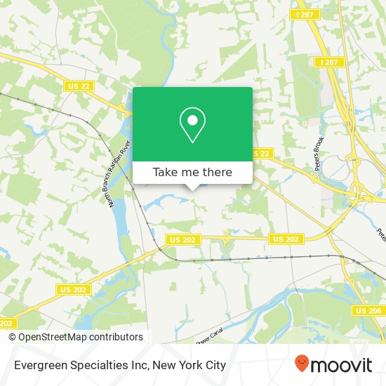 Evergreen Specialties Inc map