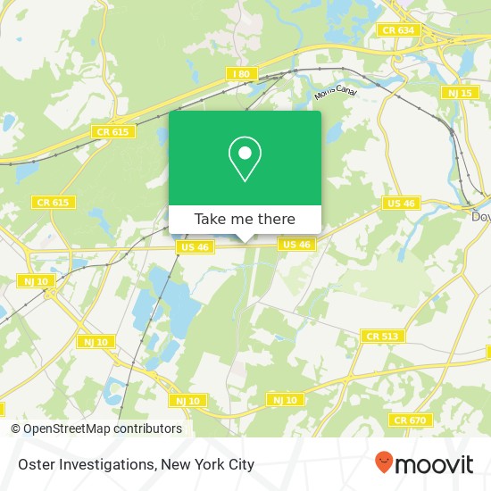 Oster Investigations map
