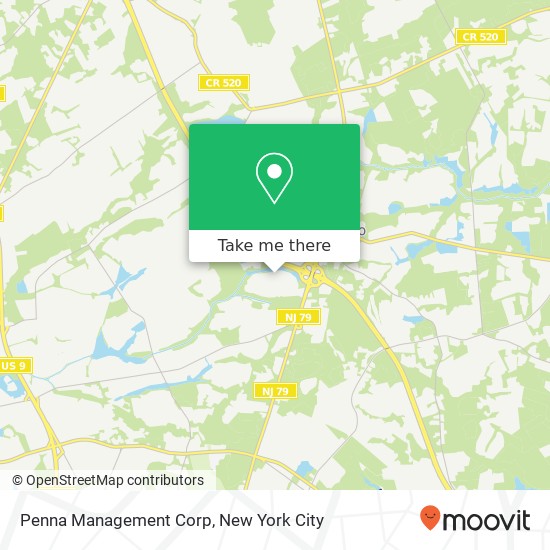 Mapa de Penna Management Corp