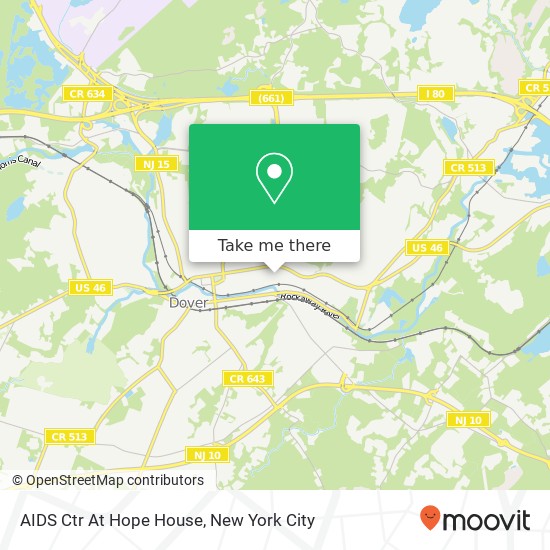 Mapa de AIDS Ctr At Hope House