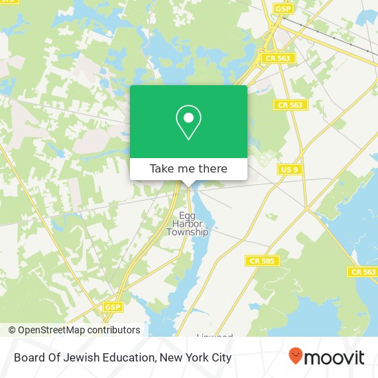 Mapa de Board Of Jewish Education