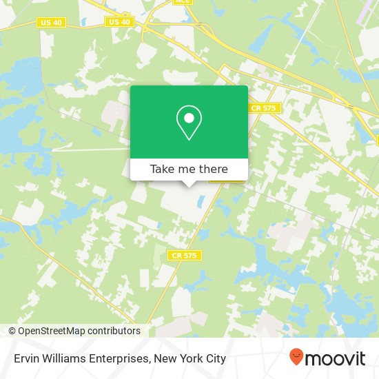 Ervin Williams Enterprises map