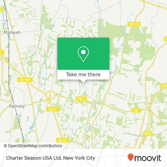 Charter Season USA Ltd map