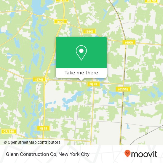 Glenn Construction Co map