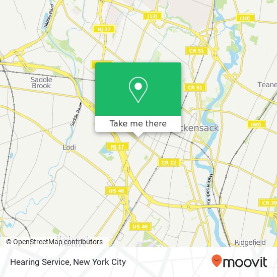 Hearing Service map