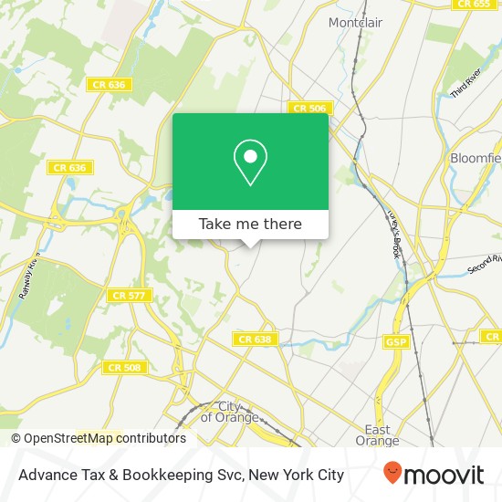 Advance Tax & Bookkeeping Svc map