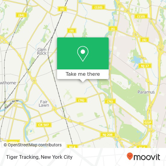 Tiger Tracking map