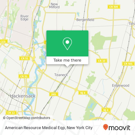 American Resource Medical Eqp map