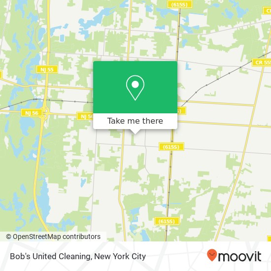 Bob's United Cleaning map