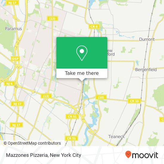 Mazzones Pizzeria map