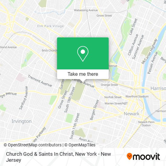 Church God & Saints In Christ map