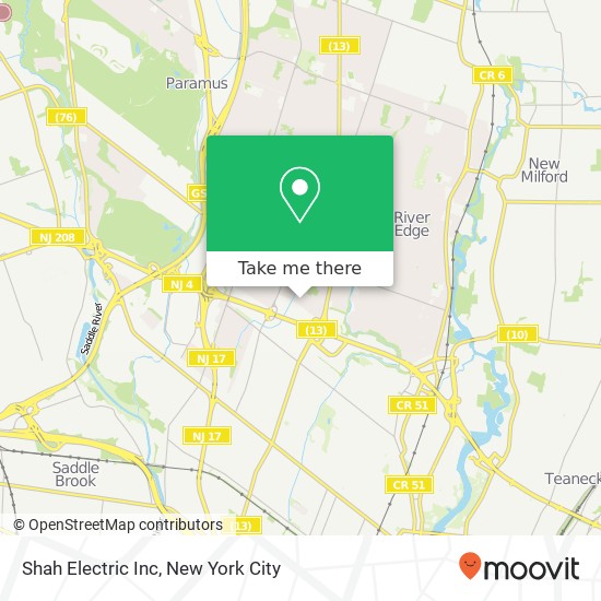 Shah Electric Inc map