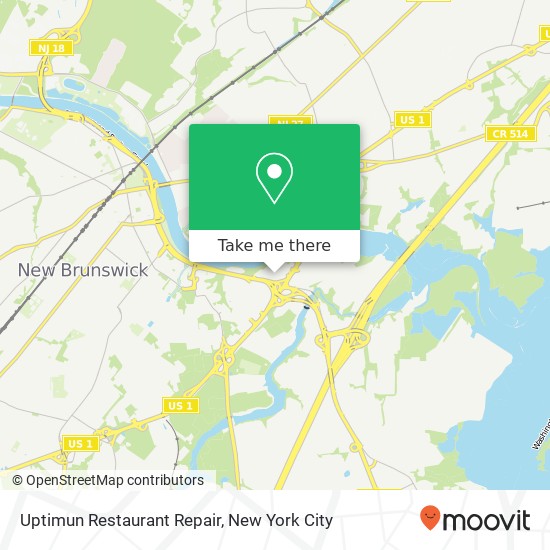 Uptimun Restaurant Repair map