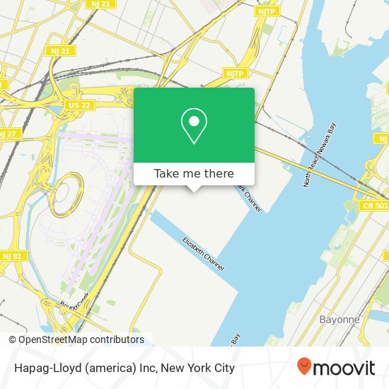 Hapag-Lloyd (america) Inc map