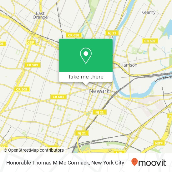 Mapa de Honorable Thomas M Mc Cormack