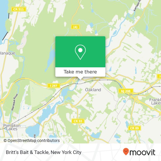 Mapa de Britt's Bait & Tackle