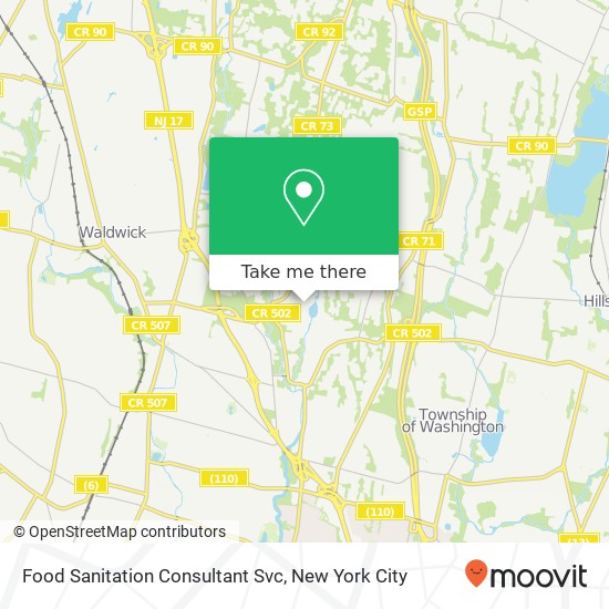 Food Sanitation Consultant Svc map