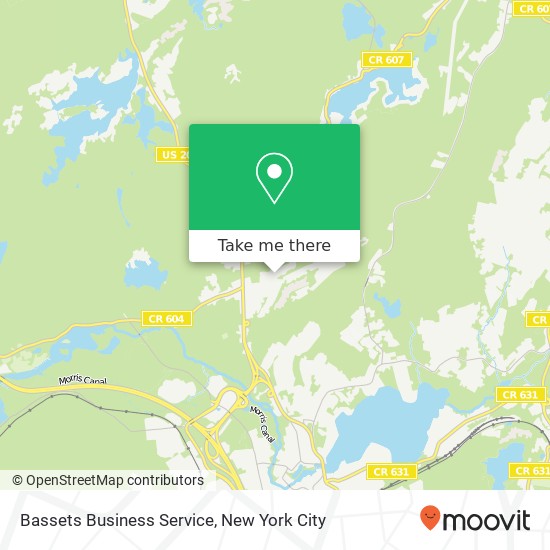 Bassets Business Service map