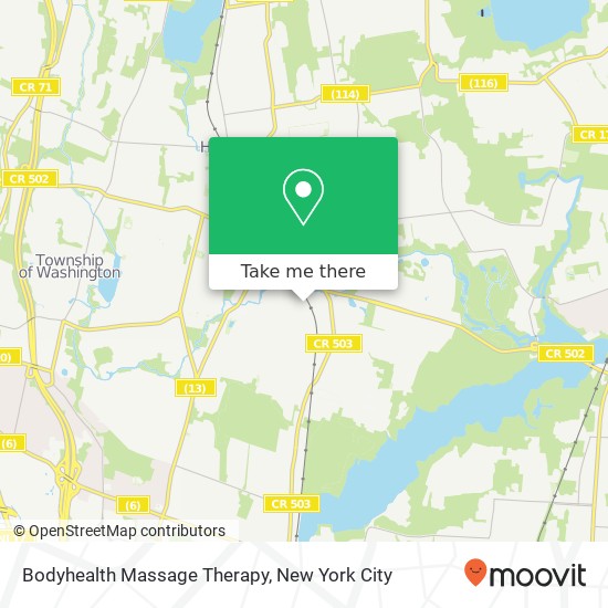 Mapa de Bodyhealth Massage Therapy