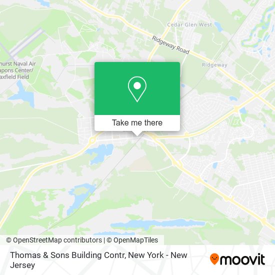 Mapa de Thomas & Sons Building Contr